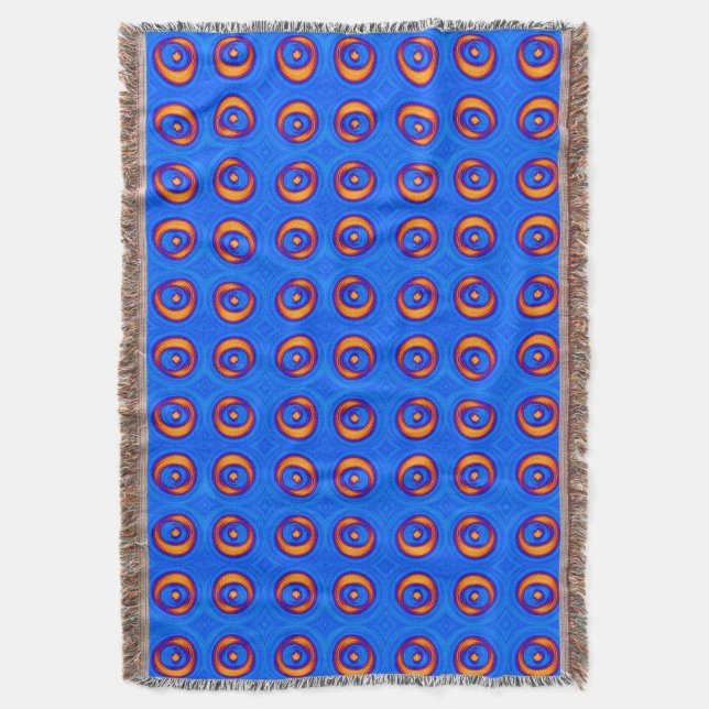 Couverture Motif COOL bleu et jaune (devant Vertical)