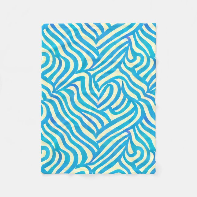 Couverture Motif couleur bleu (Devant)