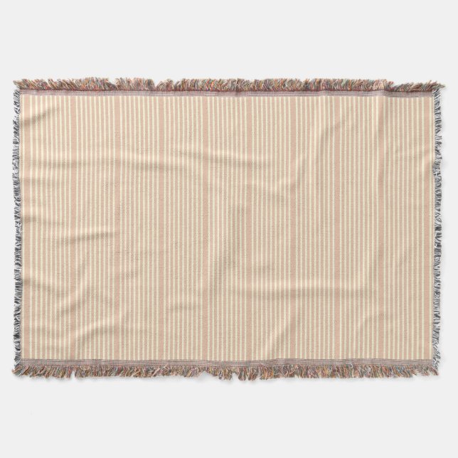 Couverture Motif crème rose deux tons (Devant)