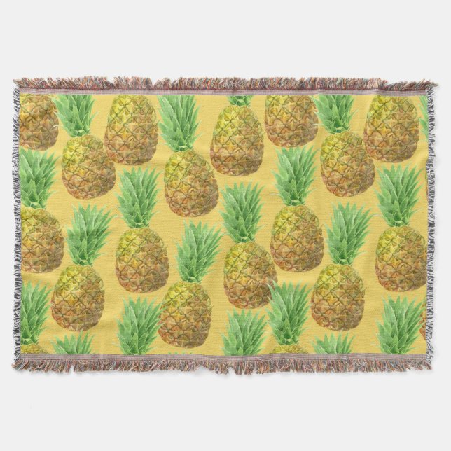 Couverture Motif d'aquarelle ananas (Devant)