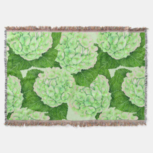 Couverture Motif d'aquarelle Hydrangea