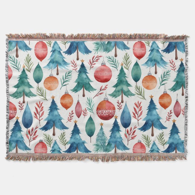 Couverture Motif d'arbre de Noël (Devant)
