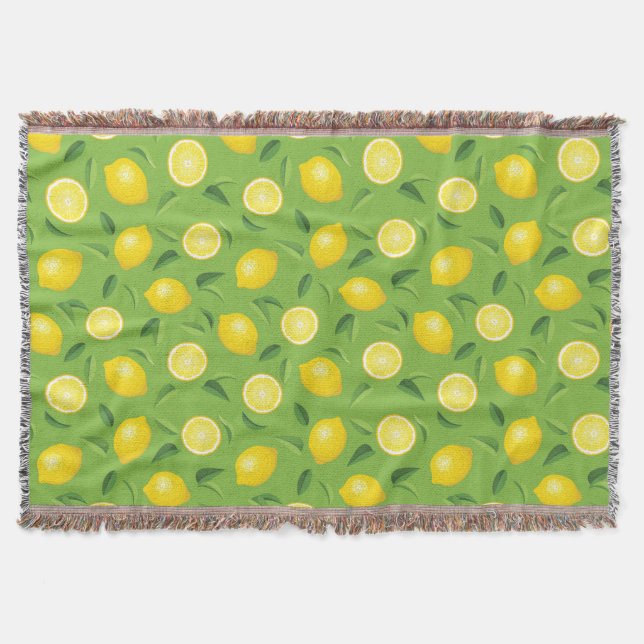 Couverture Motif d'arrière - plan de citrons (Devant)