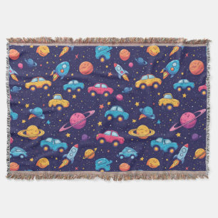 Couverture Motif d'aventure de fusée pour les espaces pour en