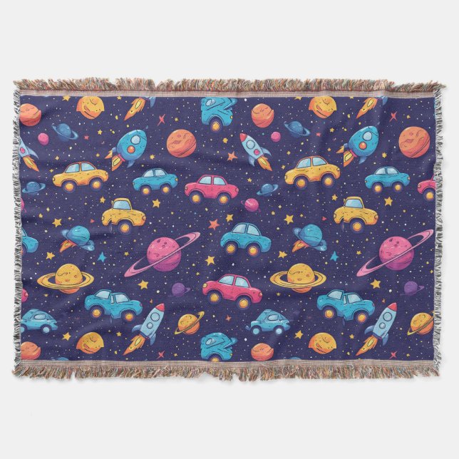Couverture Motif d'aventure de fusée pour les espaces pour en (Devant)