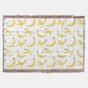 Couverture Motif de banane jaune rétro drôle éditable pour fê