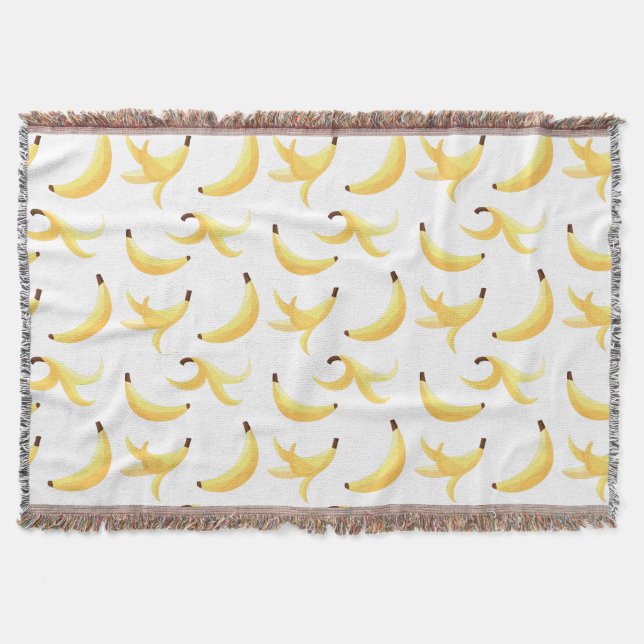 Couverture Motif de banane jaune rétro drôle éditable pour fê (Devant)