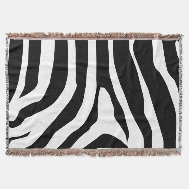 Couverture Motif de bandes d'impression Zebra (Devant)