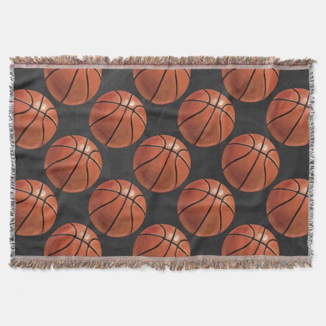 Couverture Motif de basket-ball peint (Devant)