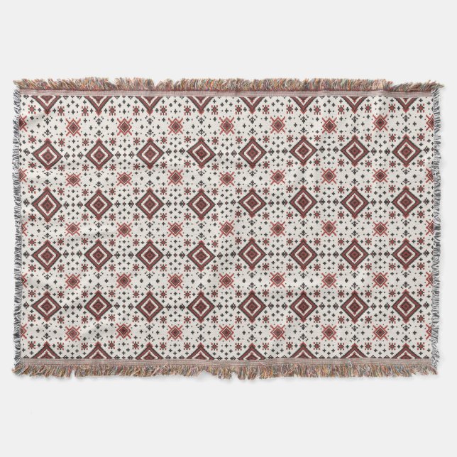 Couverture Motif de broderie au point de croix diamant folklo (Devant)