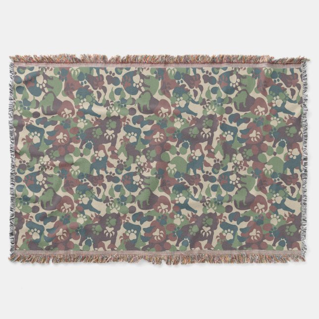 Couverture Motif de camouflage de chien (Devant)