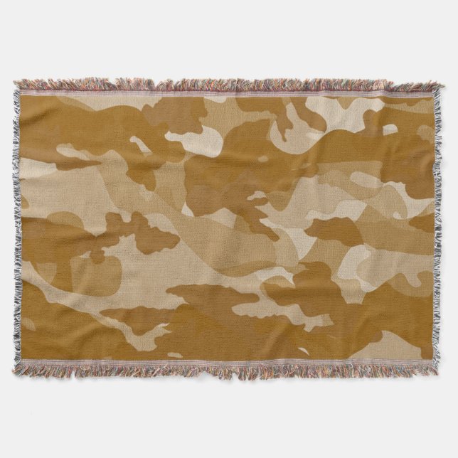 Couverture Motif de camouflage ton terre désertique moderne (Devant)