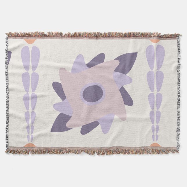 Couverture Motif de carreau décoratif pastel violet (Devant)