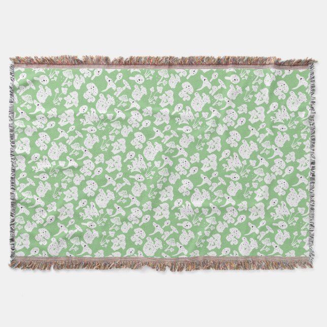 Couverture Motif de champignon noir 01b Lgreen BG (Devant)