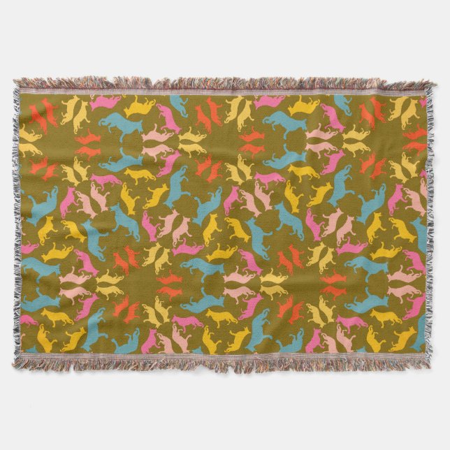 Couverture motif de chien (Devant)