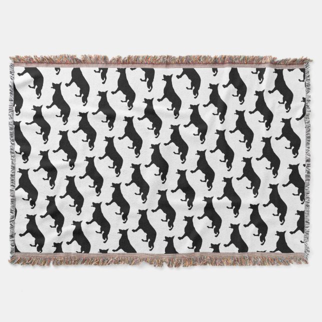 Couverture Motif de chien berger noir (Devant)