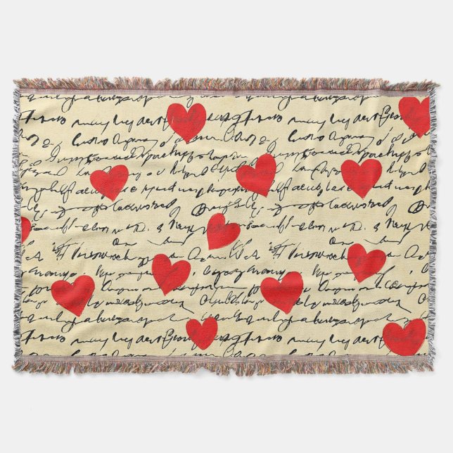 Couverture Motif de cœur moderne avec fond de script (17) (Devant)