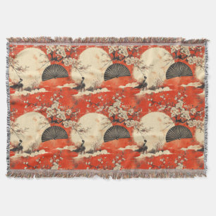 Couverture Motif de couple de kimono Sakura romantique (1)