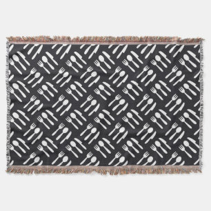 Couverture Motif de couteau de cuillère de fourchette