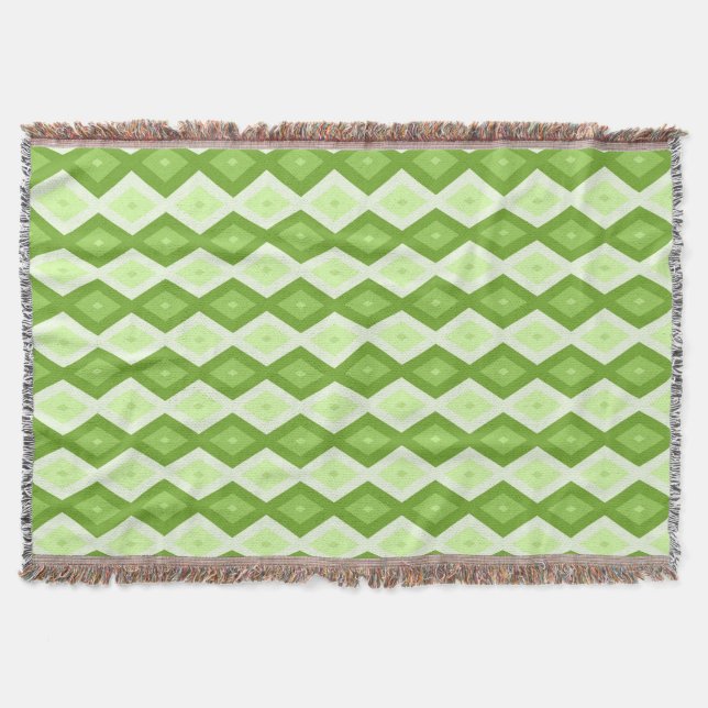Couverture Motif de diamant vert Chartreuse (Devant)