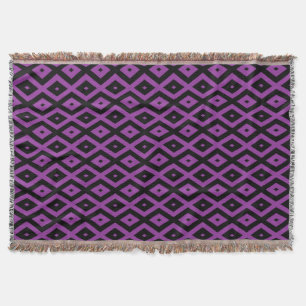 Couverture Motif de diamants violet et noir