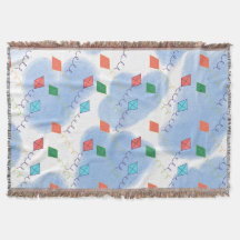 Motif de doodles d'été de cerf-volant