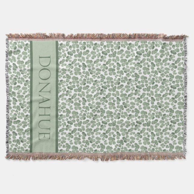 Couverture Motif de fermeture Shamrock aquarelle (Devant)