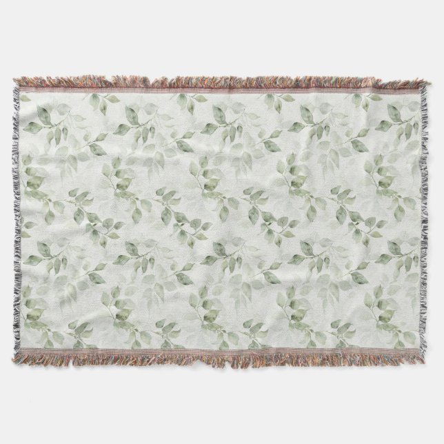 Couverture Motif de feuille verte botanique  (Devant)