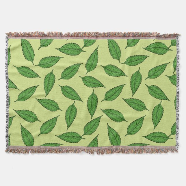 Couverture Motif De Feuilles, Motif De Feuilles, Feuilles De  (Devant)