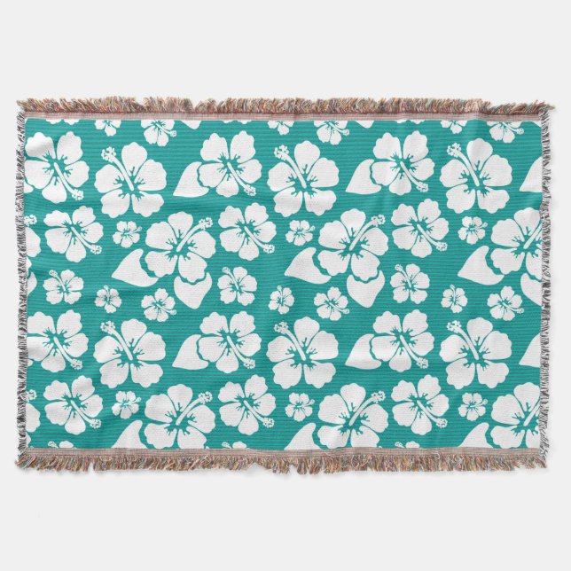Couverture Motif de fleur hawaïen de ketmie (Devant)