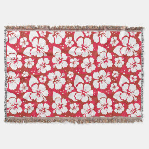 Couverture Motif de fleurs de ketmie
