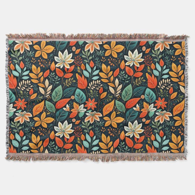 Couverture Motif de fleurs exotiques florales (Devant)