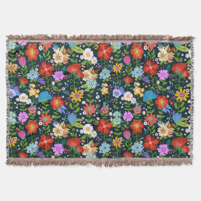 Couverture Motif de fleurs sans soudure Ditsy-13554 (Devant)