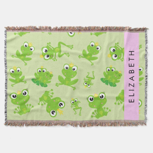 Couverture Motif de grenouille, Grenouille verte, Prince de g (Devant)