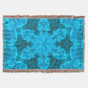 Couverture Motif de Kaleidoscope bleu glacé glacé glacé