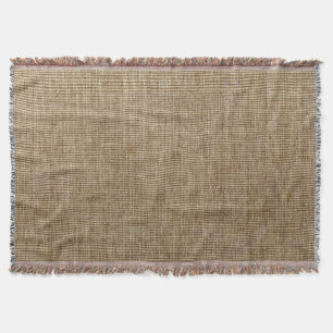 Couverture motif de la nature de burlap rustique