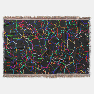 Couverture Motif de ligne courbe multicolore Neon -COOL