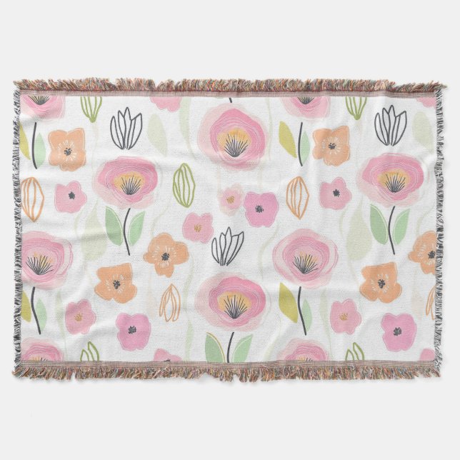Couverture Motif de ligne florale abstrait moderne (2) (Devant)