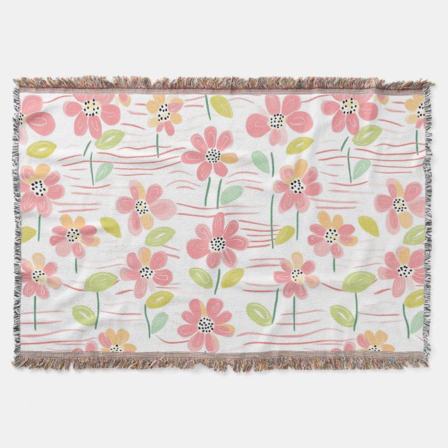 Couverture Motif de ligne florale abstrait moderne (3) (Devant)