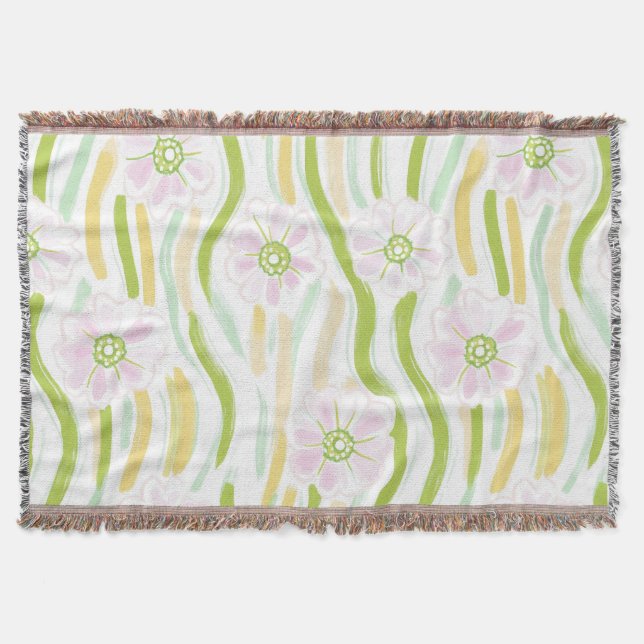 Couverture Motif de ligne florale abstrait moderne (4) (Devant)