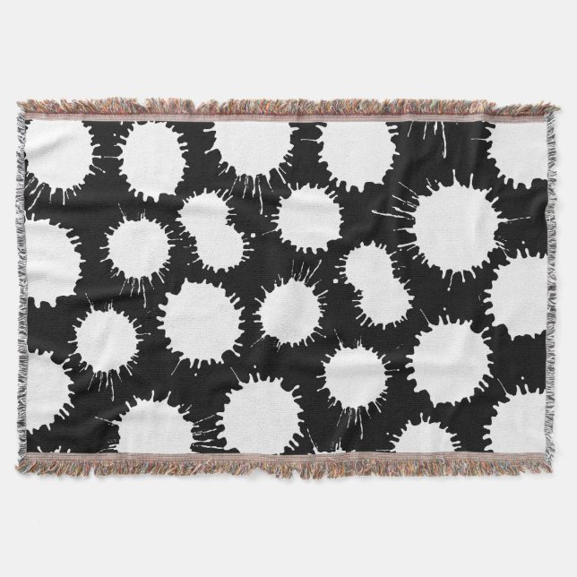 Couverture Motif de lot - Blanc sur noir (Devant)