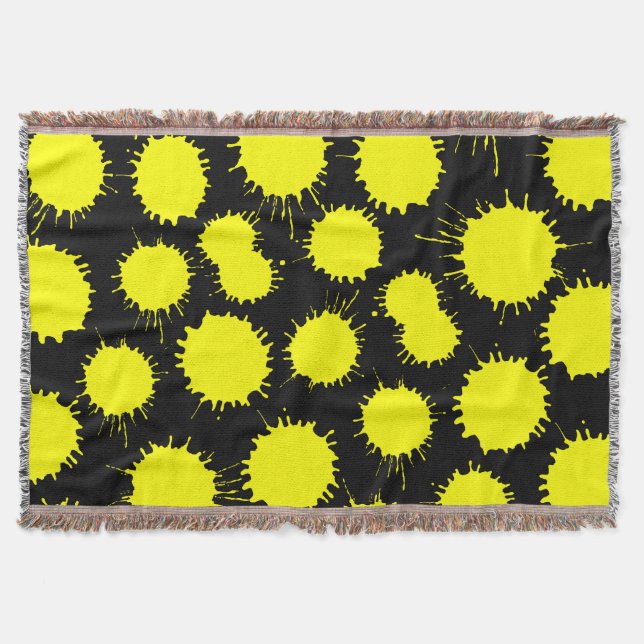 Couverture Motif de lot - Jaune sur Noir (Devant)