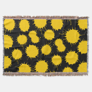 Couverture Motif de lot - orange sur noir