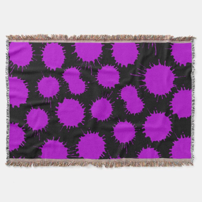 Couverture Motif de lot - Violet sur noir (Devant)