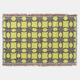 Couverture Motif de mandala psychédélique moderne jaune