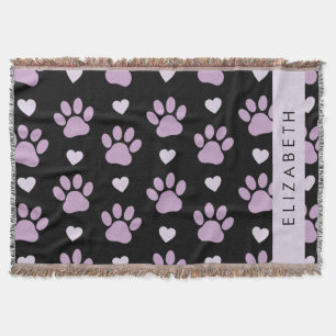 Couverture Motif De Pâtes, Pâtes Lilac, Coeurs, Votre Nom