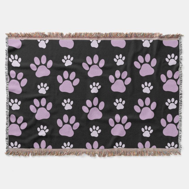 Couverture Motif De Pâtes, Pâtes Lilac, Pâtes De Chien, Empre (Devant)