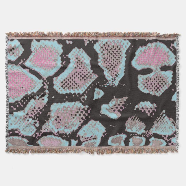 Couverture Motif de peau animale, design vintage. (Devant)