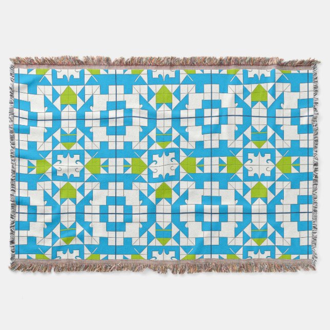 Couverture Motif de pièce de puzzle stylisé (Devant)