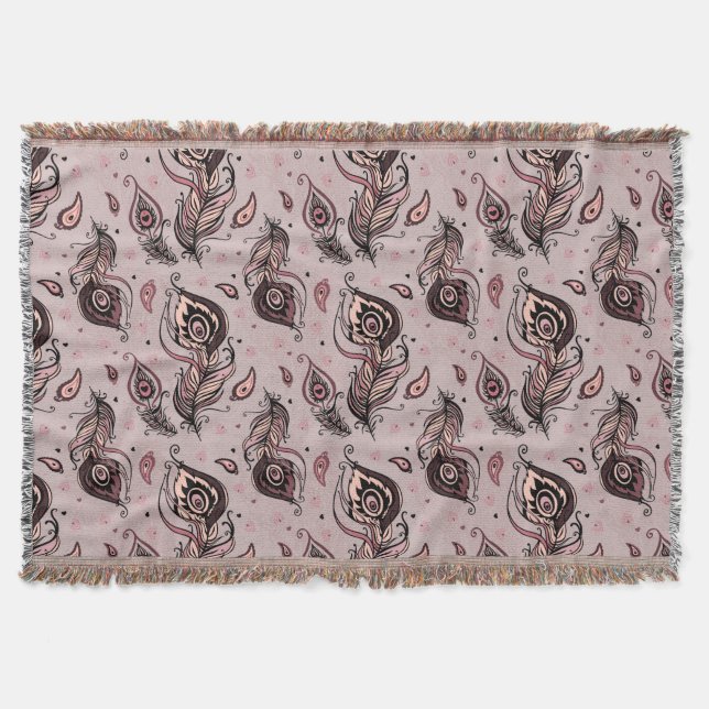 Couverture Motif de plume de paon (Devant)